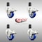 Service Caster 3 Inch 316SS Blue Poly Swivel 1-5/8 Inch Expanding Stem Caster Set Lock Brake SCC-SS316TTLEX20S314-PPUB-BLUE-158-4 - alternate 5